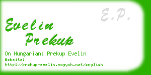 evelin prekup business card
